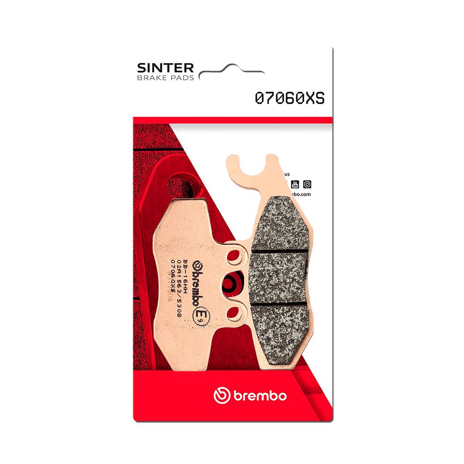 BREMBO 07060XS - Bremsbelagsatz, Scheibenbremse
