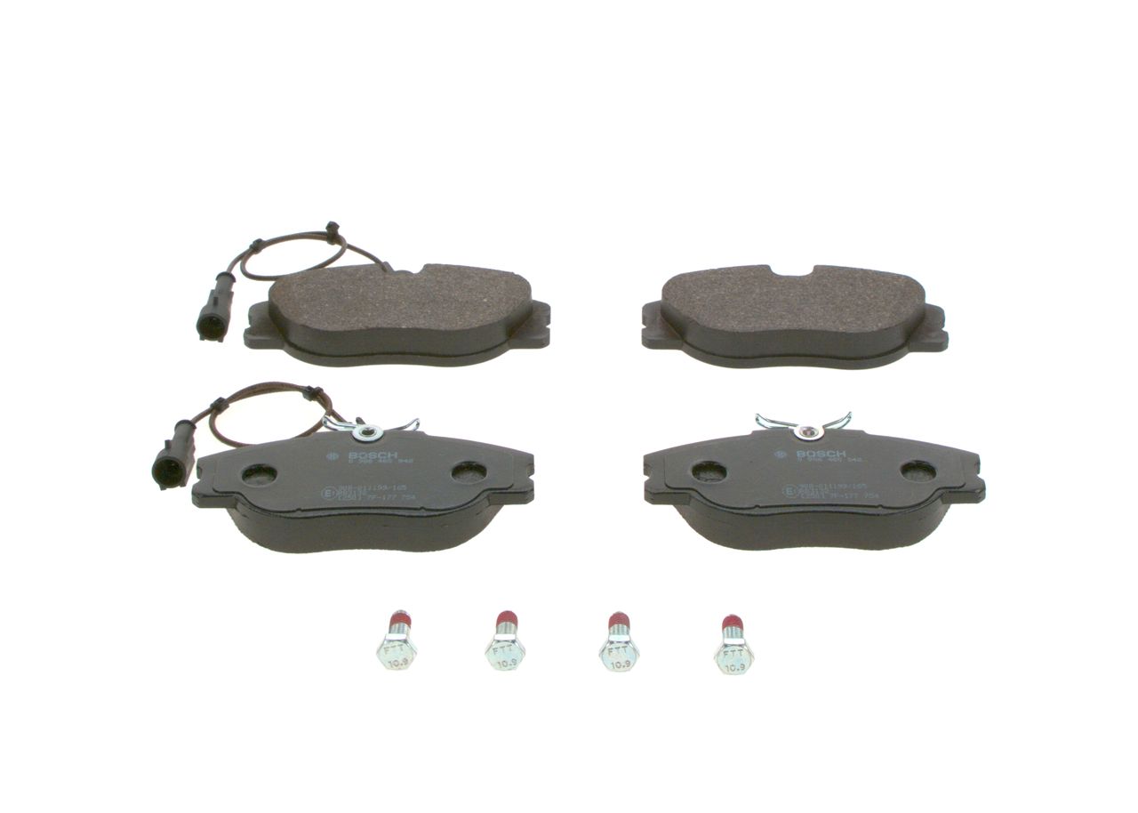 BOSCH 0 986 460 942 - Bremsbelagsatz, Scheibenbremse
