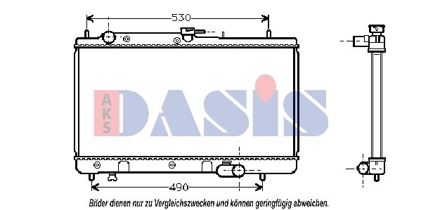 AKS DASIS 110970N - Kühler, Motorkühlung