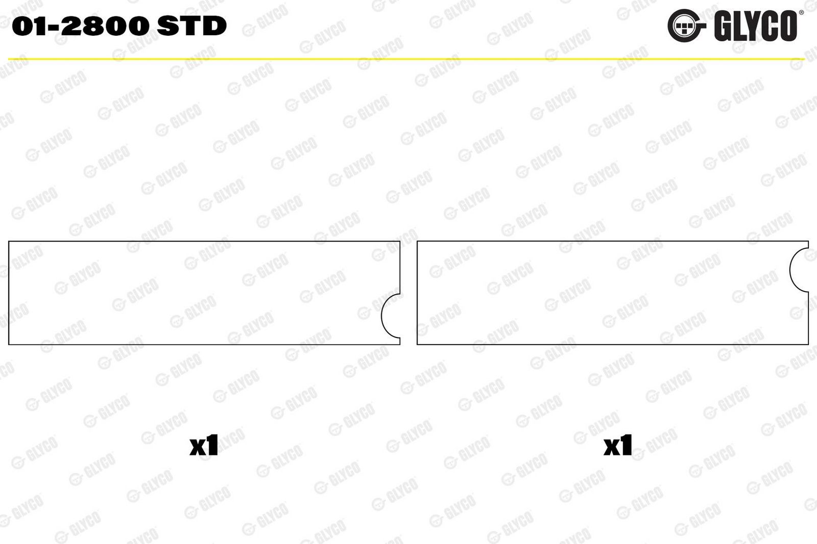 GLYCO 01-2800 STD - Pleuellagerschale