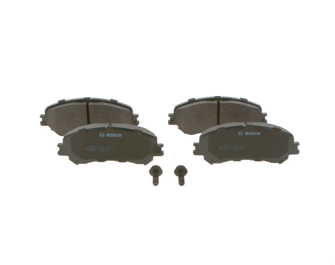 BOSCH 0 986 494 722 - Bremsbelagsatz, Scheibenbremse