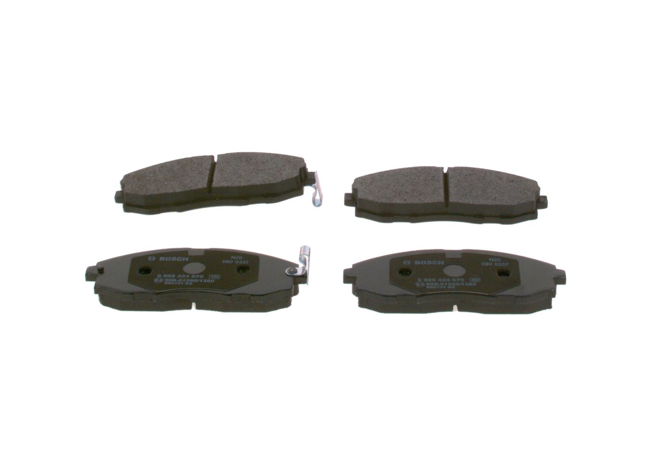 BOSCH 0 986 424 670 - Bremsbelagsatz, Scheibenbremse