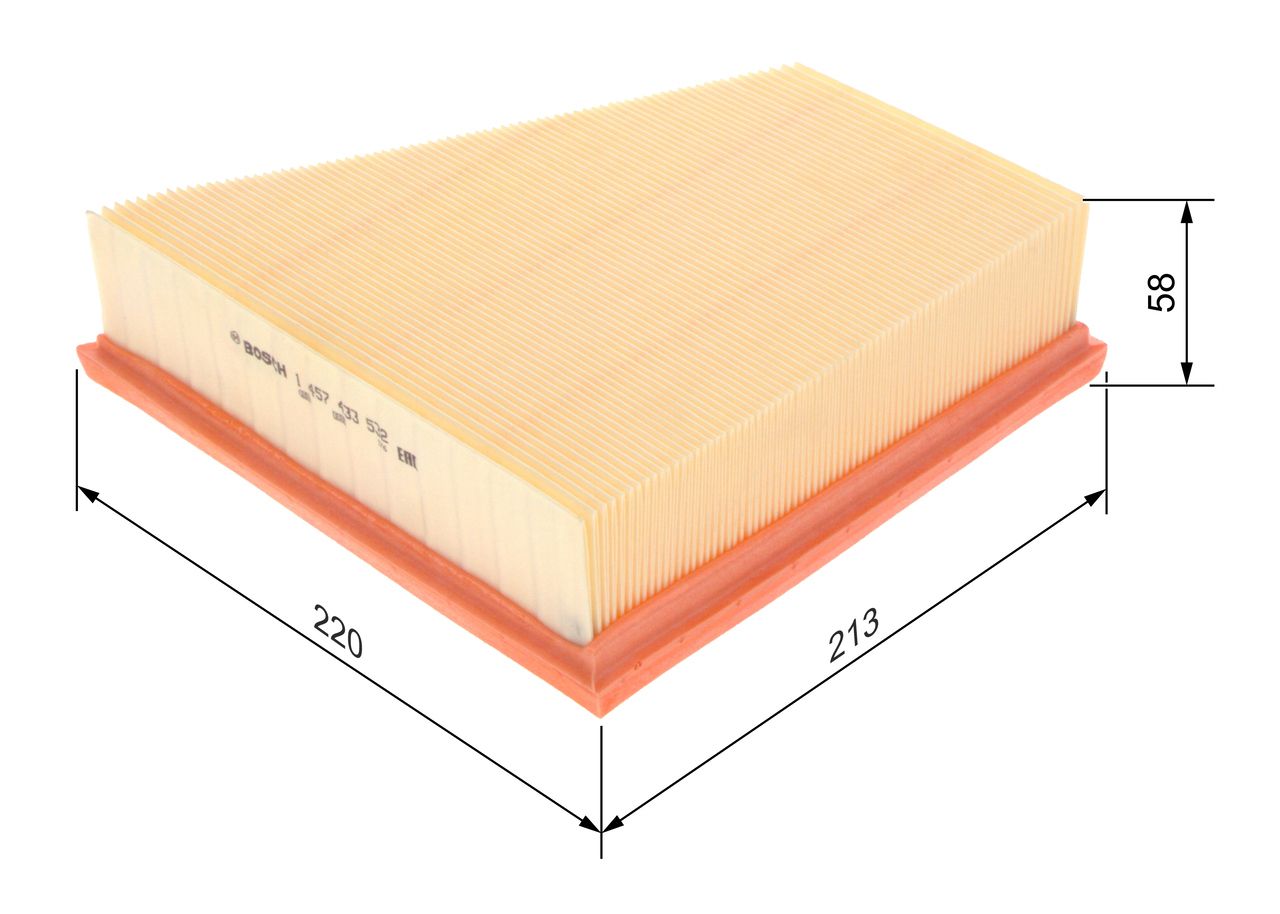 BOSCH 1 457 433 532 - Luftfilter