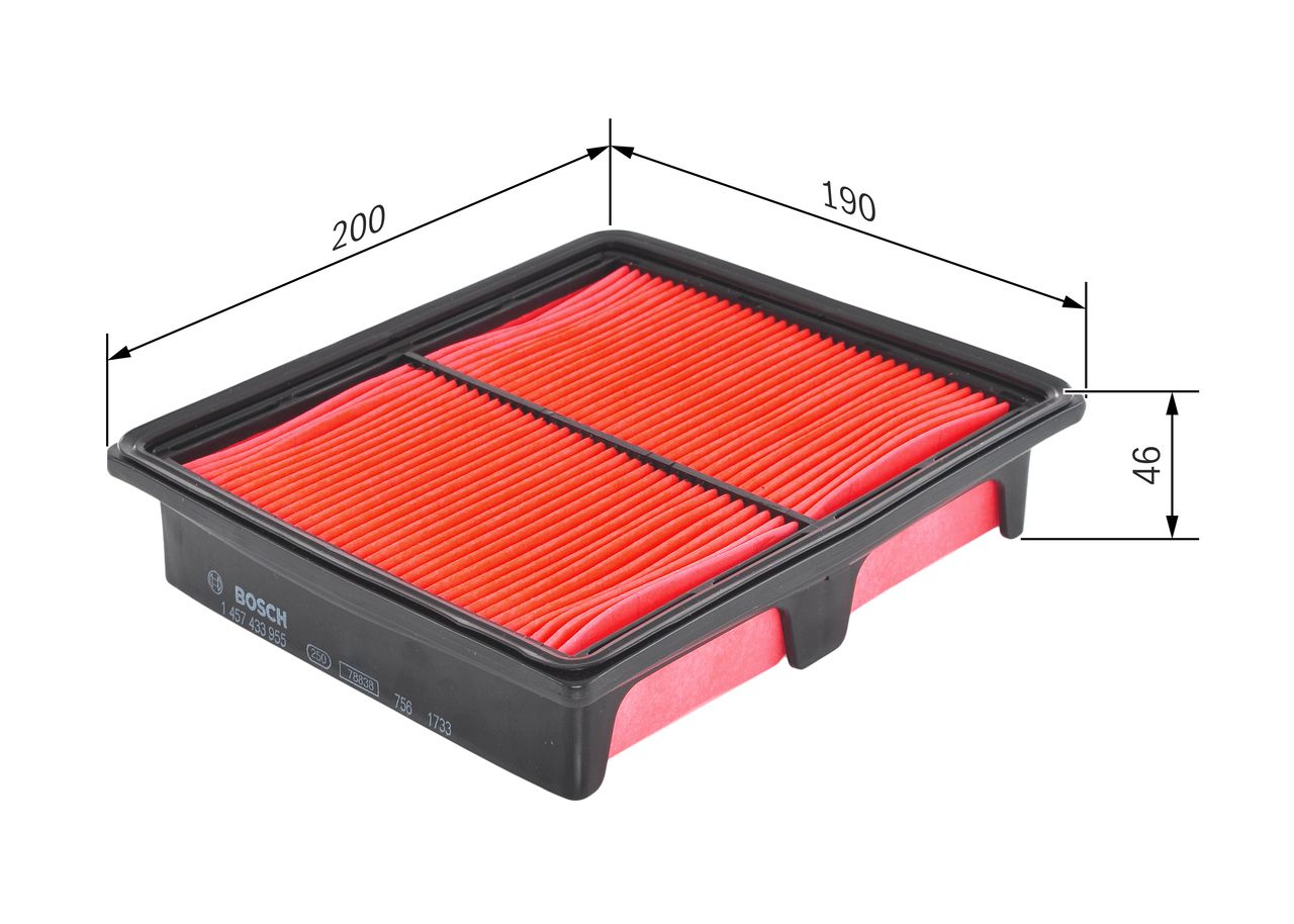 BOSCH 1 457 433 955 - Luftfilter