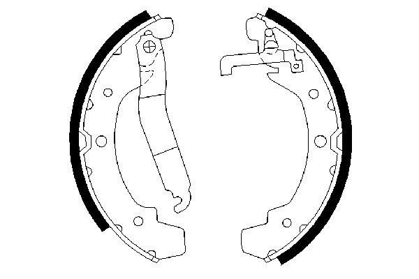 BOSCH 0 986 487 193 - Bremsbackensatz