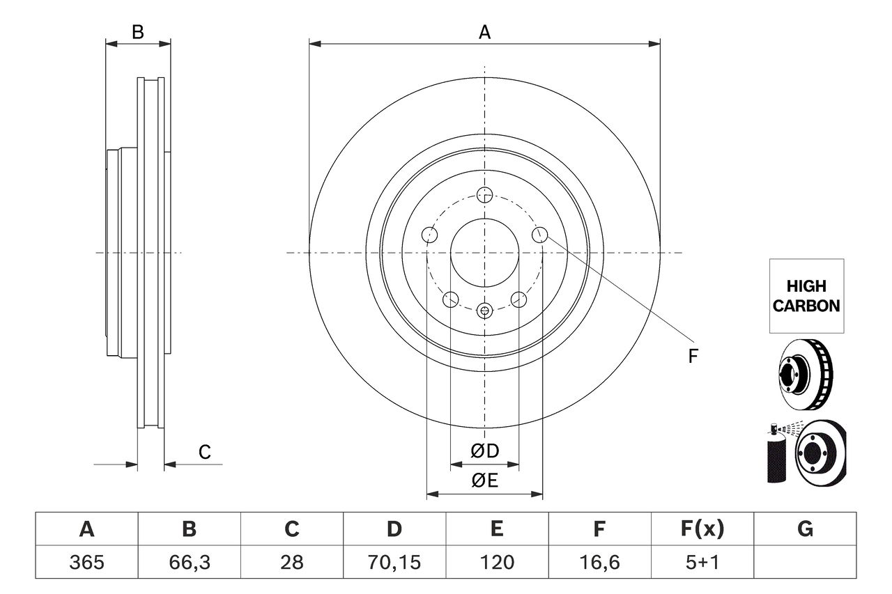 BOSCH 0 986 479 J99 - Bremsscheibe
