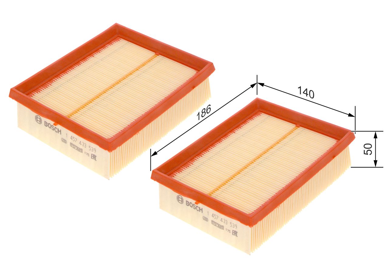 BOSCH 1 457 433 539 - Luftfilter