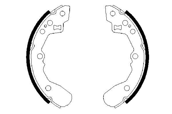 BOSCH 0 986 487 591 - Bremsbackensatz
