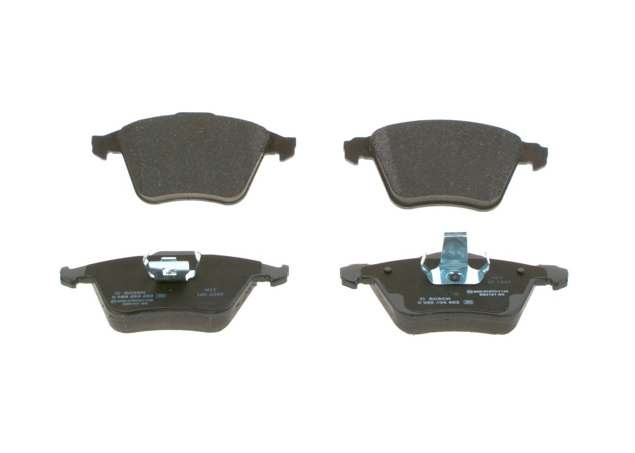 BOSCH 0 986 494 492 - Bremsbelagsatz, Scheibenbremse