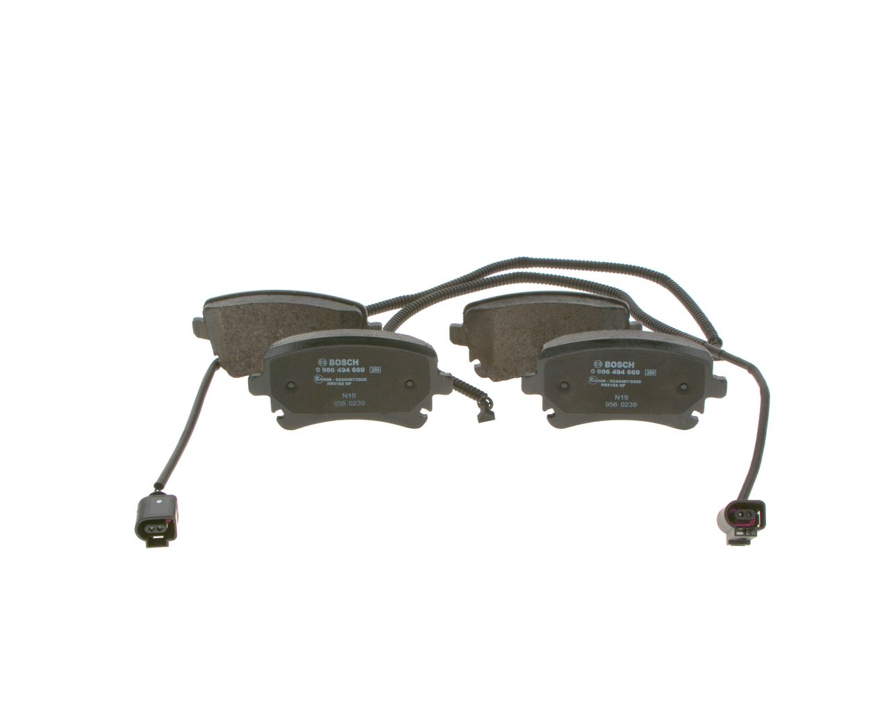 BOSCH 0 986 494 669 - Bremsbelagsatz, Scheibenbremse