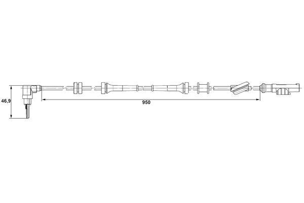 BOSCH 0 265 007 485 - Sensor, Raddrehzahl
