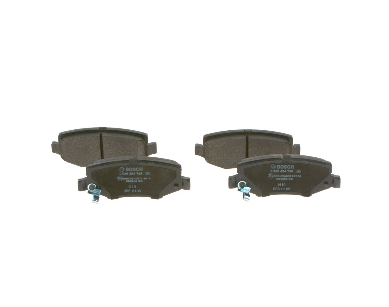 BOSCH 0 986 494 706 - Bremsbelagsatz, Scheibenbremse