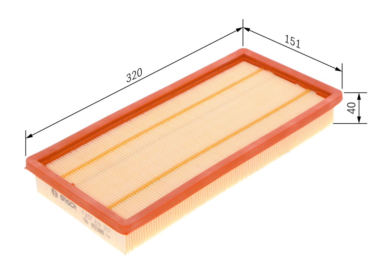 BOSCH 1 457 433 317 - Luftfilter