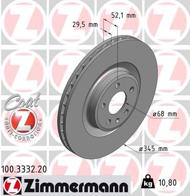 ZIMMERMANN 100.3332.20 - Bremsscheibe