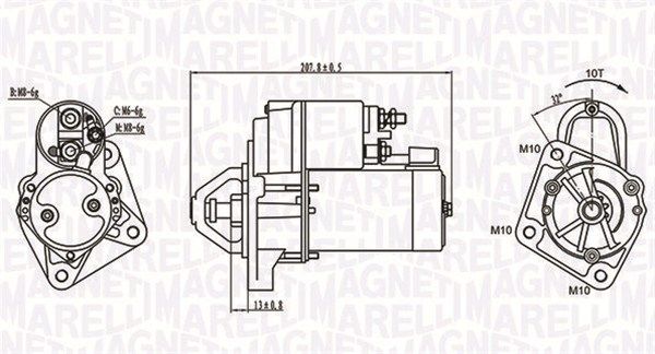 MAGNETI MARELLI 063721289010 - Starter