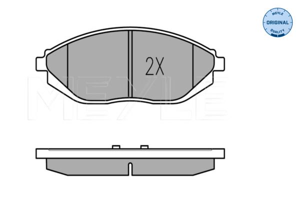 MEYLE 025 252 6817/W - Bremsbelagsatz, Scheibenbremse