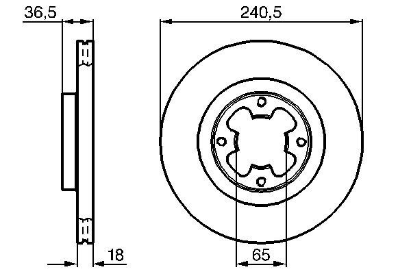 BOSCH 0 986 478 292 - Bremsscheibe
