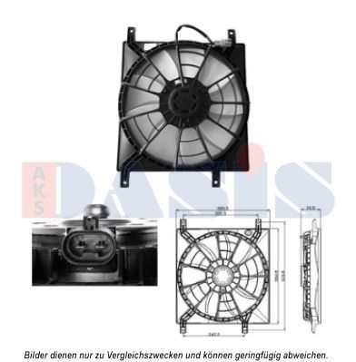 AKS DASIS 088075N - Lüfter, Motorkühlung