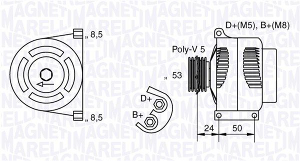 MAGNETI MARELLI 063377010010 - Generator