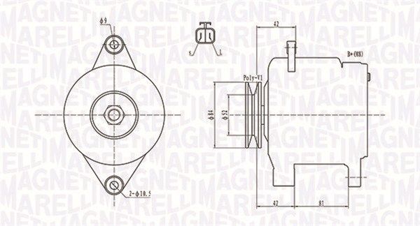 MAGNETI MARELLI 063731615010 - Generator