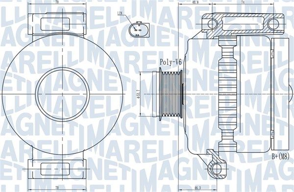 MAGNETI MARELLI 063731923010 - Generator