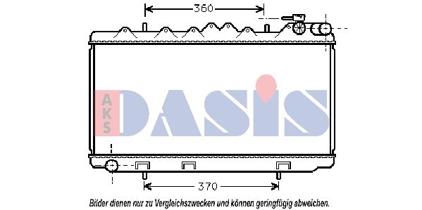 AKS DASIS 070160N - Kühler, Motorkühlung