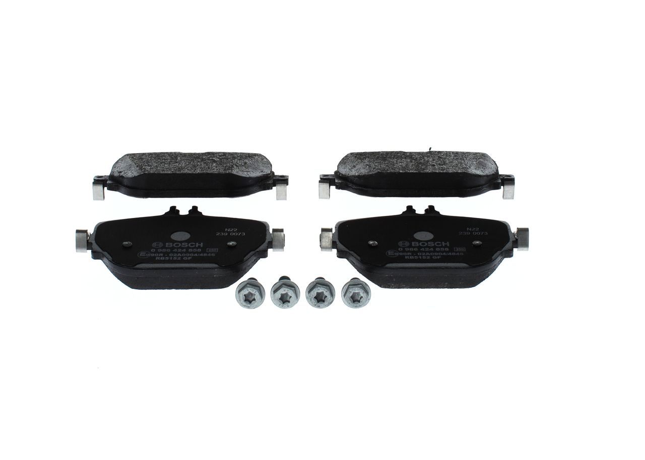 BOSCH 0 986 424 858 - Bremsbelagsatz, Scheibenbremse
