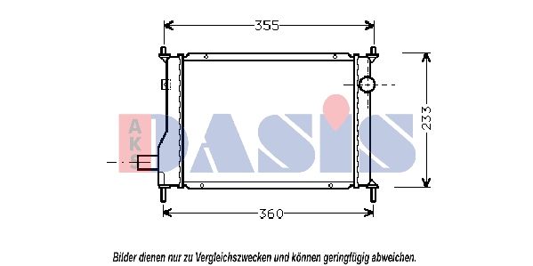 AKS DASIS 020270N - Kühler, Motorkühlung