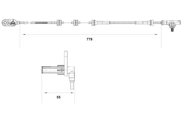 BOSCH 0 265 007 632 - Sensor, Raddrehzahl