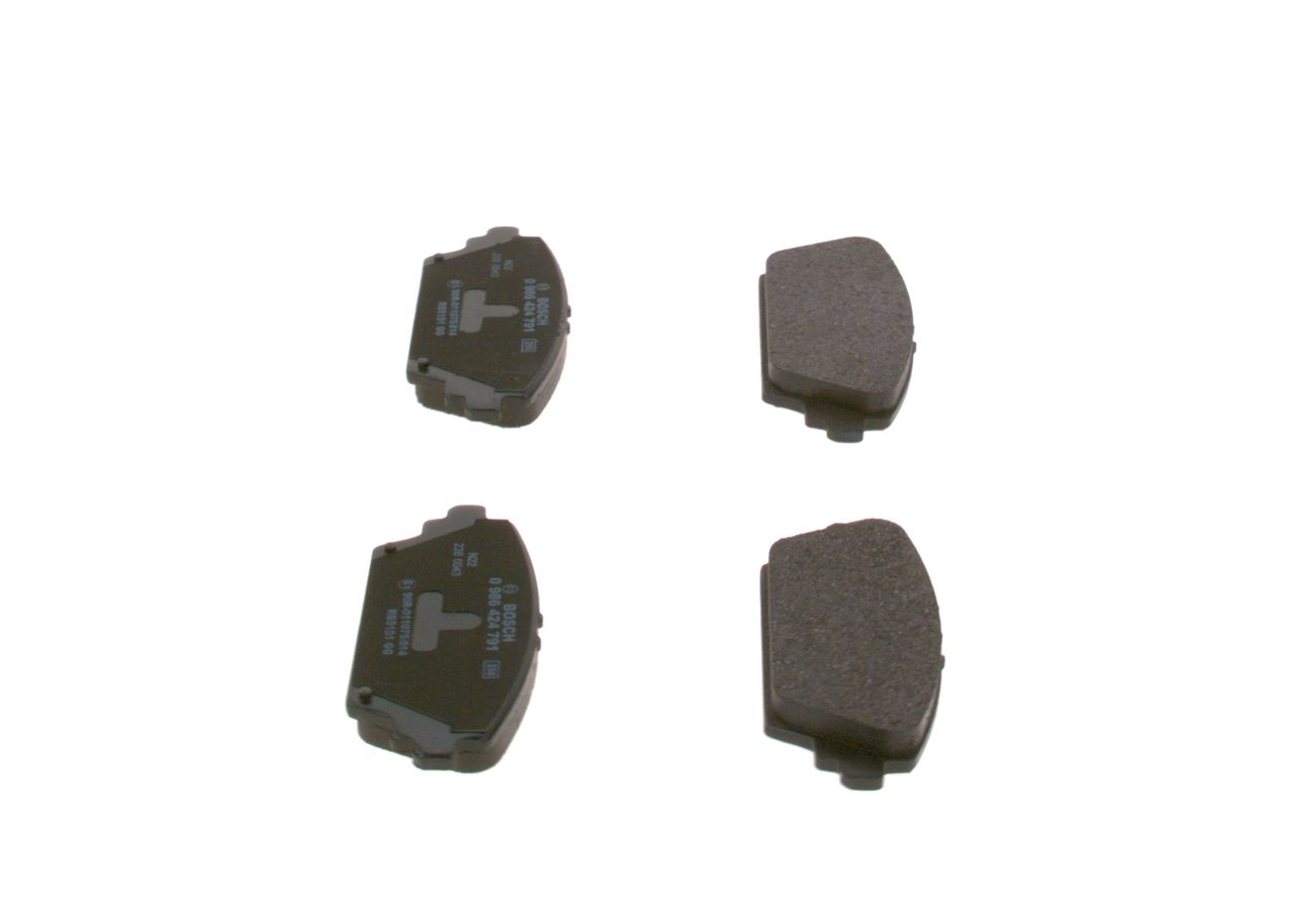 BOSCH 0 986 424 791 - Bremsbelagsatz, Scheibenbremse