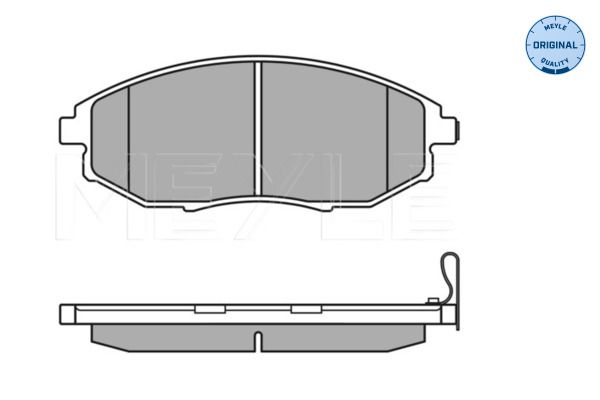 MEYLE 025 248 6417/W - Bremsbelagsatz, Scheibenbremse