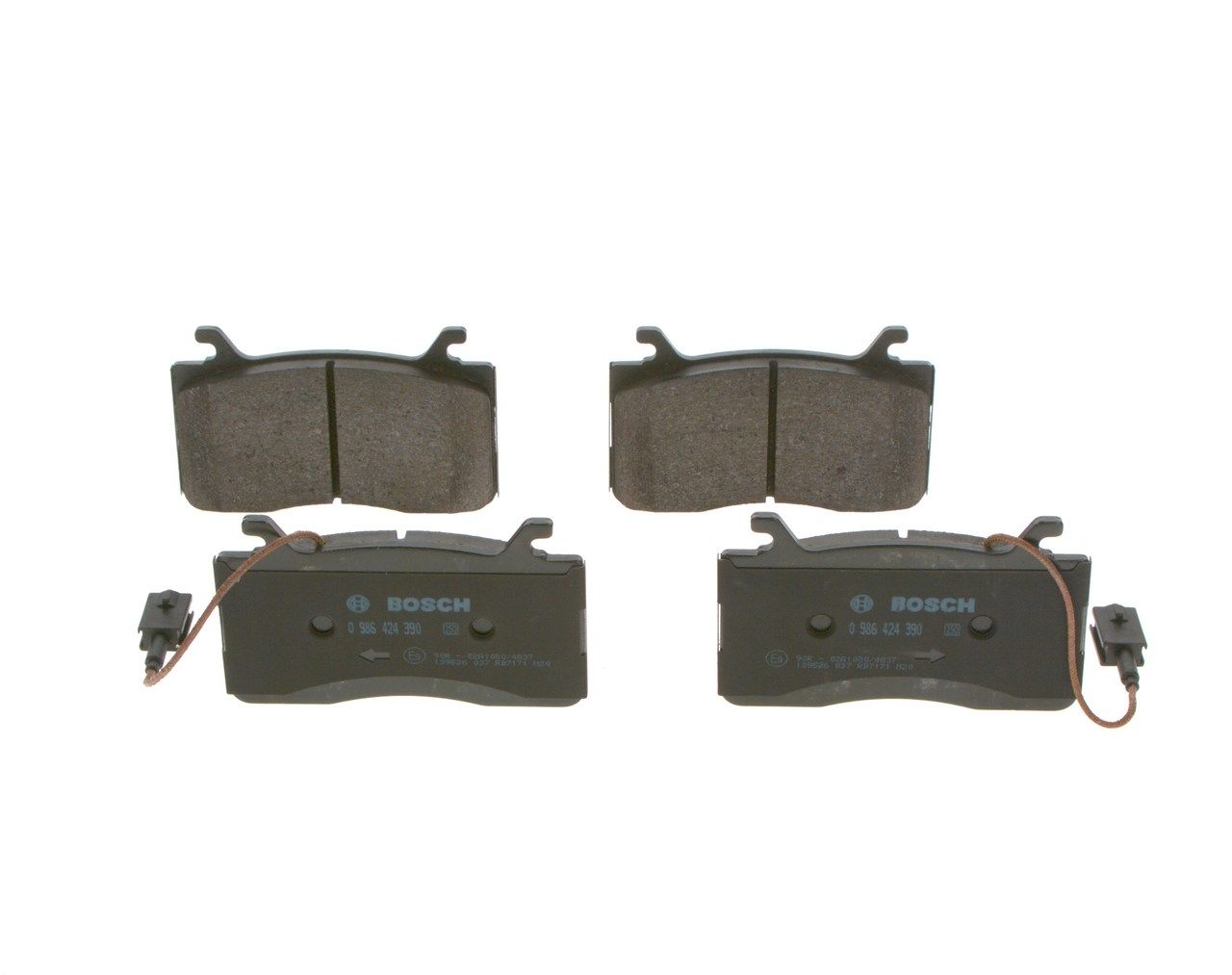 BOSCH 0 986 424 390 - Bremsbelagsatz, Scheibenbremse