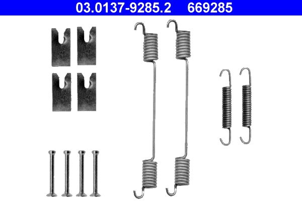 ATE 03.0137-9285.2 - Zubehörsatz, Bremsbacken