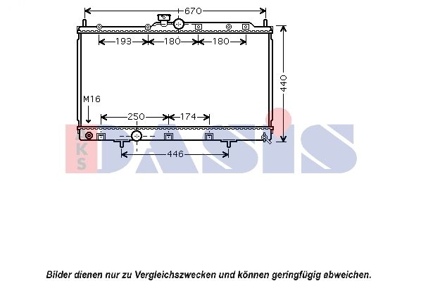 AKS DASIS 140081N - Kühler, Motorkühlung