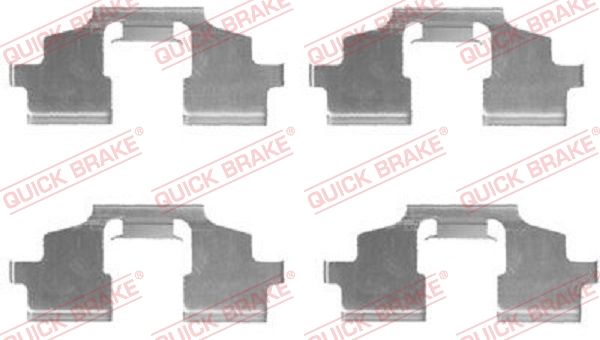 QUICK BRAKE 109-1675 - Zubehörsatz, Scheibenbremsbelag