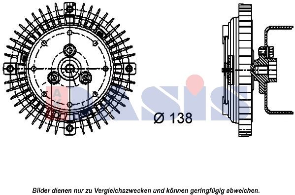 AKS DASIS 048200N - Kupplung, Kühlerlüfter