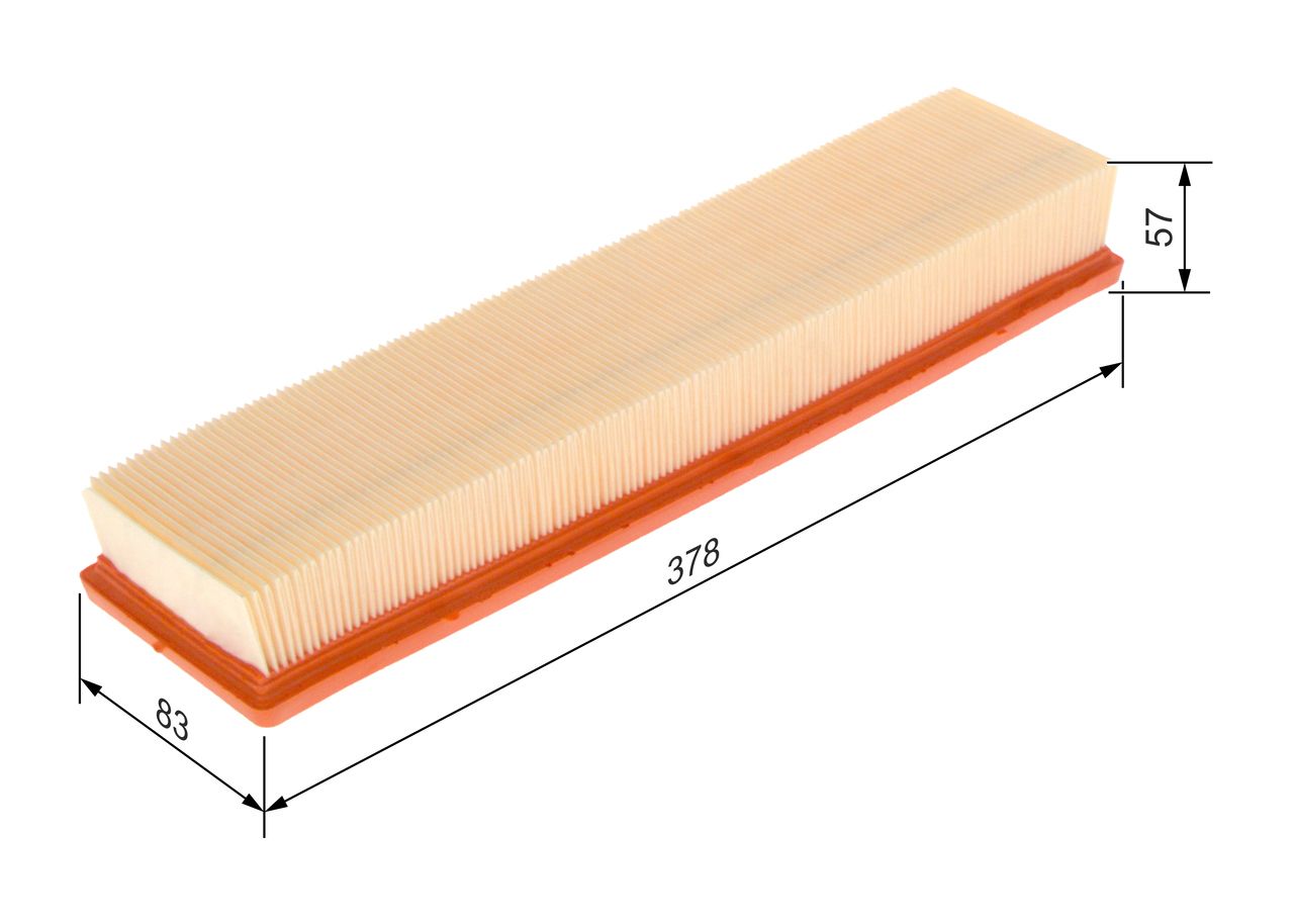 BOSCH 1 457 433 163 - Luftfilter