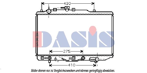 AKS DASIS 110047N - Kühler, Motorkühlung