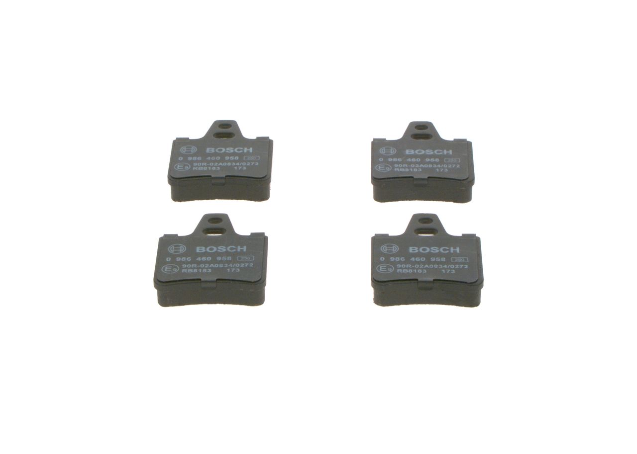 BOSCH 0 986 460 958 - Bremsbelagsatz, Scheibenbremse