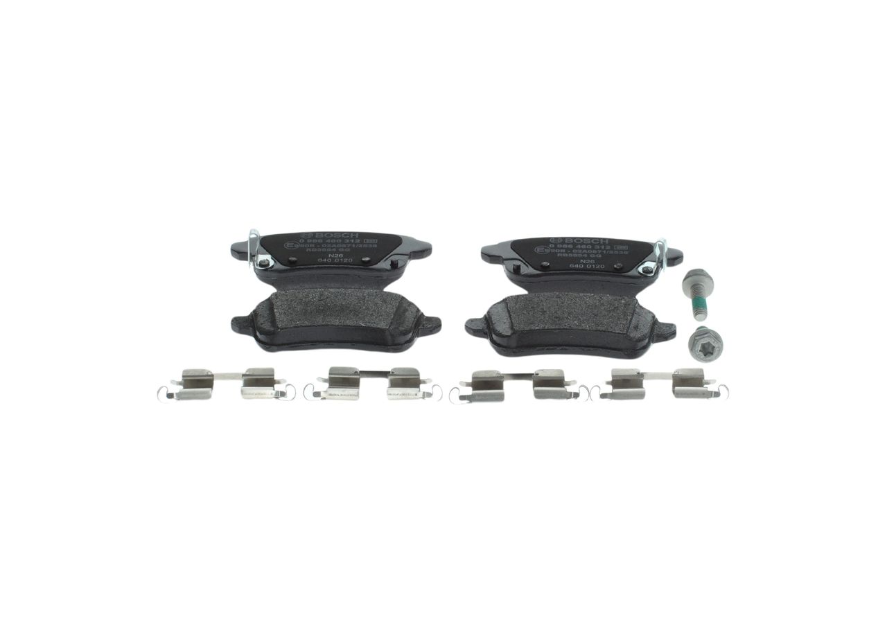 BOSCH 0 986 460 312 - Bremsbelagsatz, Scheibenbremse