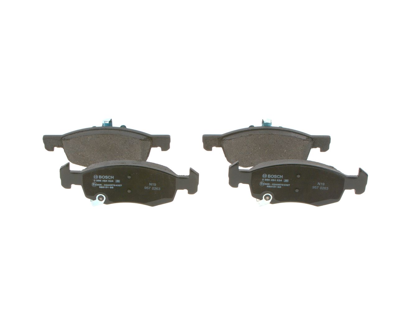 BOSCH 0 986 494 824 - Bremsbelagsatz, Scheibenbremse