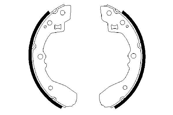 BOSCH 0 986 487 189 - Bremsbackensatz