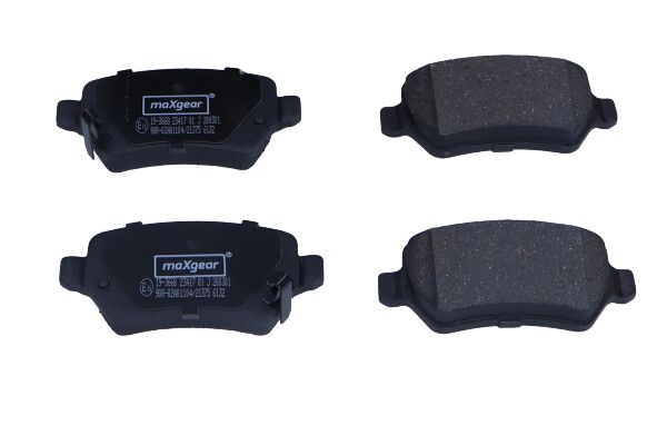 MAXGEAR 19-3668 - Bremsbelagsatz, Scheibenbremse