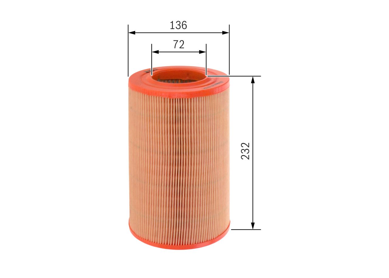 BOSCH 1 457 433 154 - Luftfilter