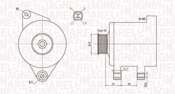 MAGNETI MARELLI 063731894010 - Generator