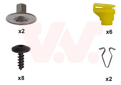 VAN WEZEL 0335793 - Montagesatz, Stoßfänger