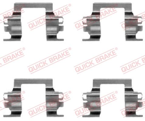 QUICK BRAKE 109-1117 - Zubehörsatz, Scheibenbremsbelag