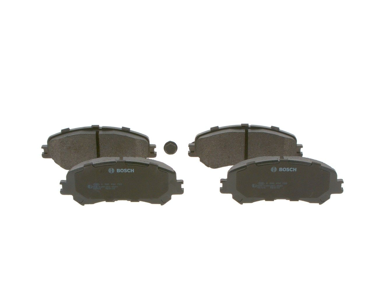 BOSCH 0 986 494 722 - Bremsbelagsatz, Scheibenbremse