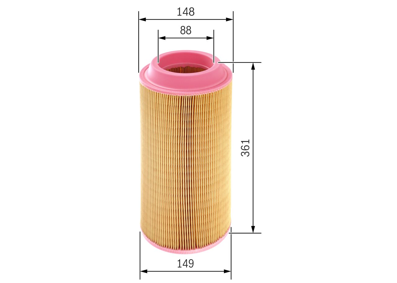 BOSCH 1 457 433 558 - Luftfilter