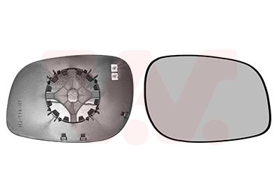 VAN WEZEL 0248838 - Spiegelglas, Außenspiegel